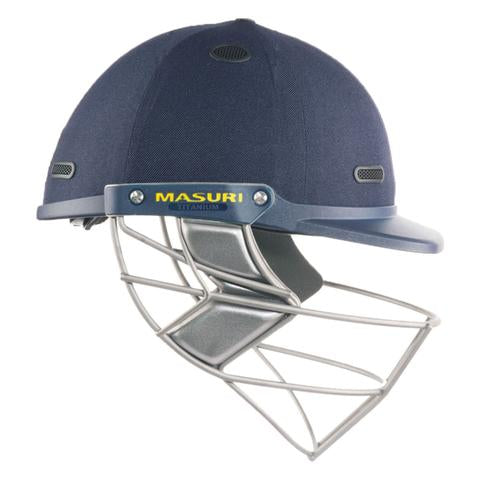 Masuri Vision Series Test Titanium Cricket Helmet - Navy
