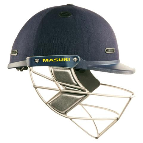 Masuri Vision Series Test Steel Cricket Helmet - Navy