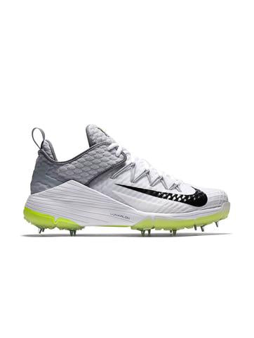 NIKE Lunar Audacity WHITE/WOLF Grey Cricket Spike Shoes