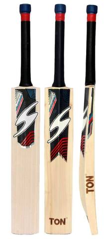 Single S Red English Willow Cricket Bat
