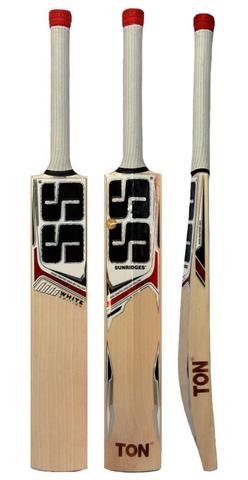 SS White Edition Red English Willow Cricket Bat